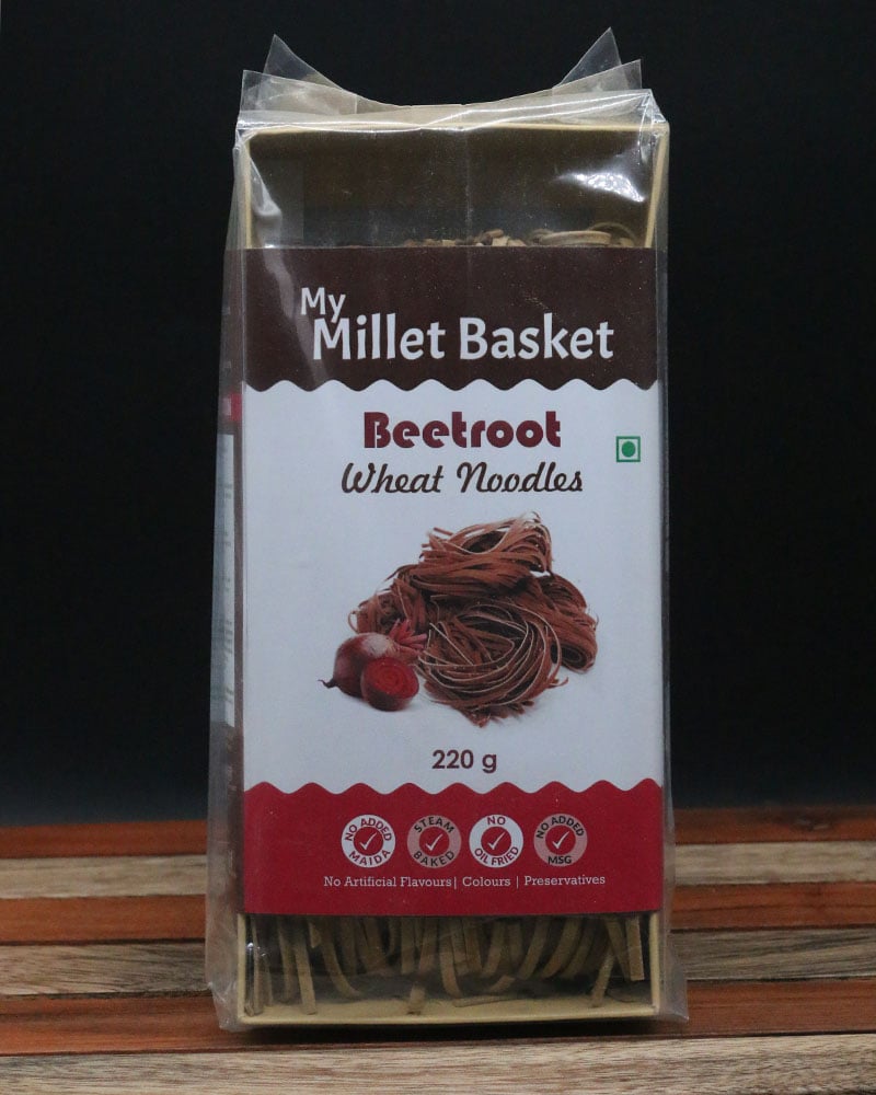 Beetroot Wheat Noodles